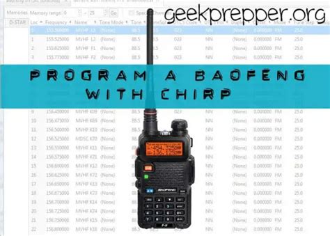 Programming a Baofeng with CHIRP — Rolick.com.